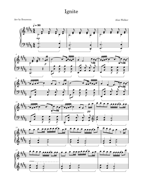 Ignite - Rousseau.arr Ignite – Alan Walker -Rousseau Ignite - Rousseau.arr Ignite
