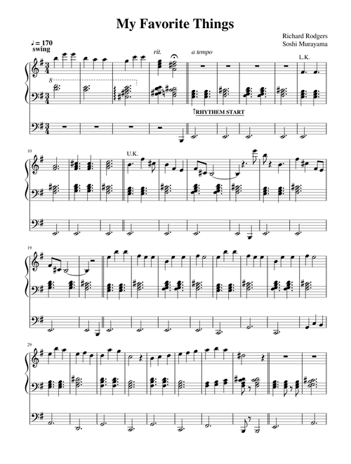 My Favorite Things (Piano)