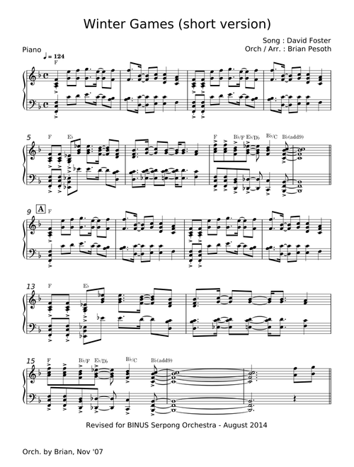 Winter Games - David Foster