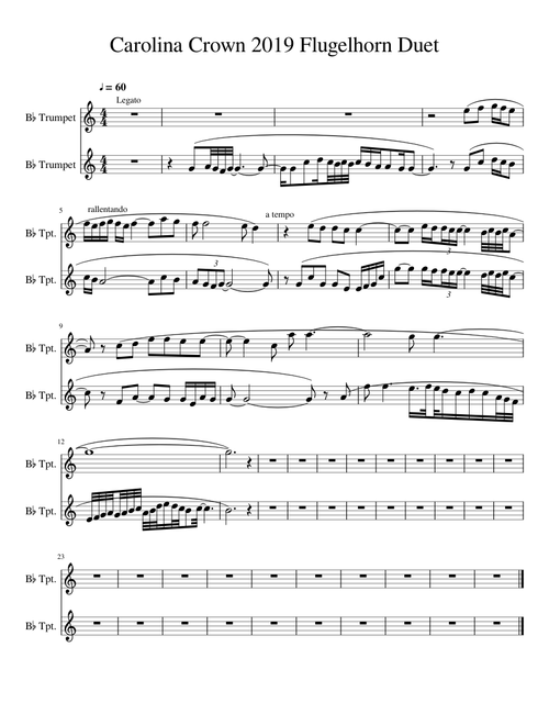 Carolina Crown 2019 Flugelhorn Duet