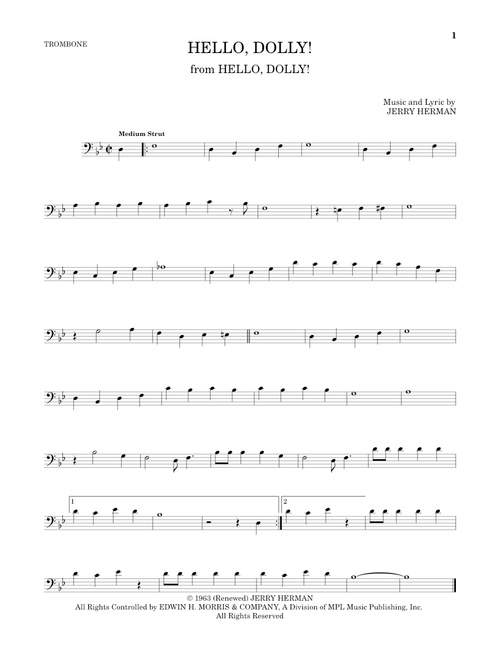 Hello, Dolly! - Louis Armstrong (Trombone Solo)