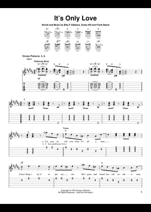 Play Official version of It's Only Love Sheet Music by ZZ Top for