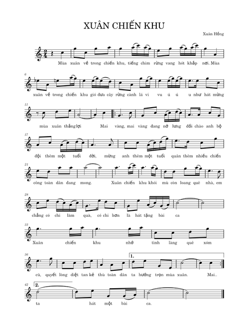 Xuân chiến khu – Xuân Hồng