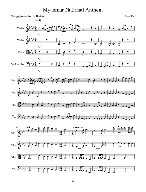 Myanmar National Anthem