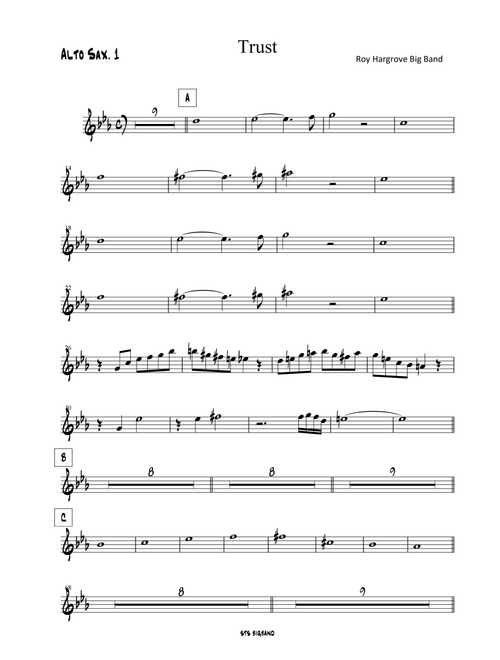 Trust (Arr. Roy Hargrove Big band) (Jazz Ensemble)