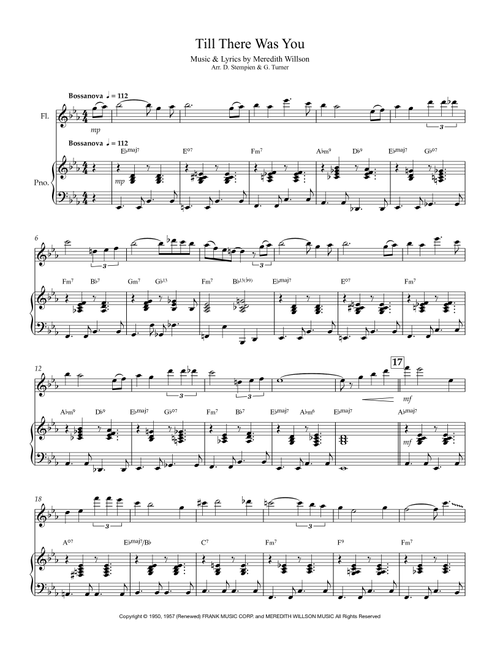 Till There Was You (Arr. Debra E. Stempien & Gregory H. Turner) - The Beatles (Flute and Piano)