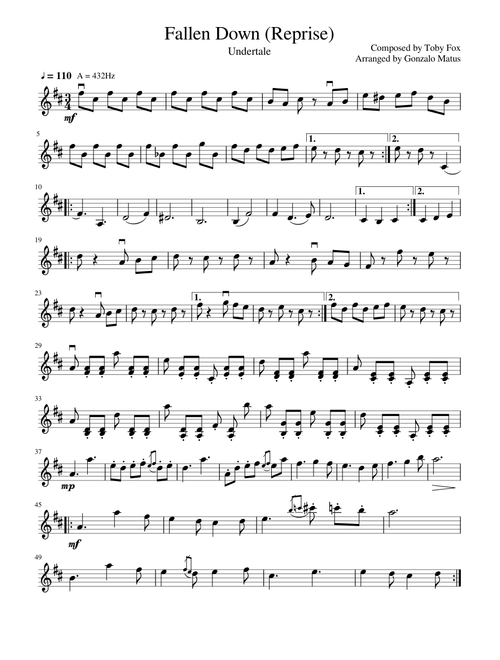 Fallen Down (Reprise) - Violin Solo
