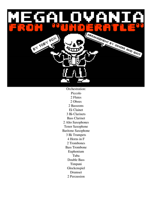 Megalovania for Concert Band