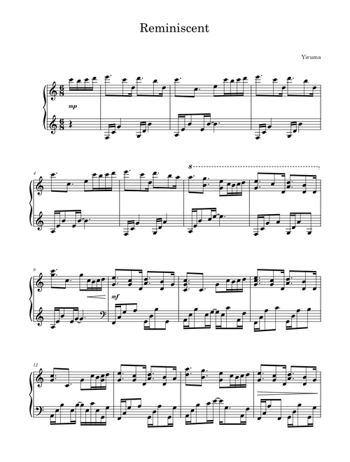 Reminiscent - Piano Solo – Yiruma 이루마