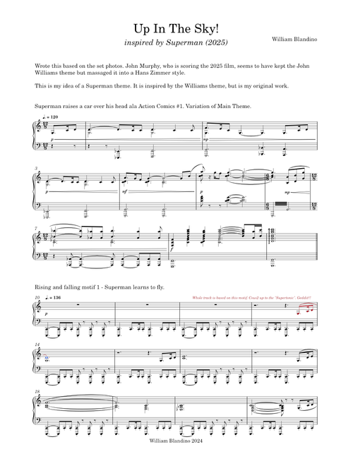 "Up In The Sky!" - Original Theme inspired by Superman (2025)