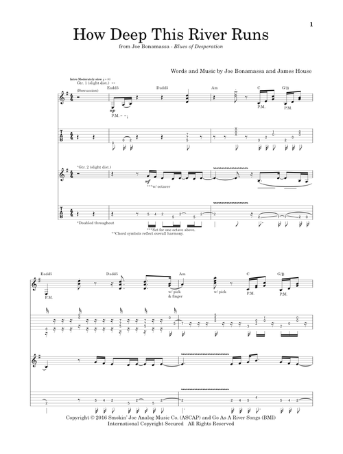 How Deep This River Runs - Joe Bonamassa (Guitar Tab)
