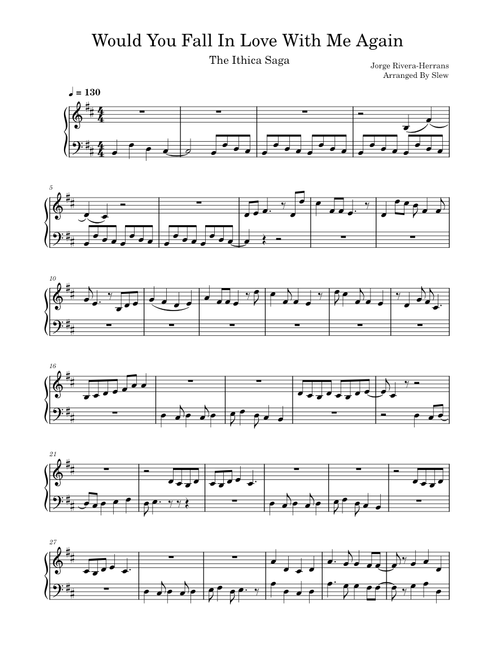 Would You Fall in Love with Me Again – Jorge Rivera-Herrans