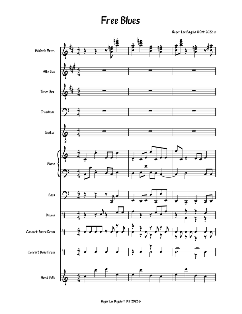 Free Blues - piano tutorial