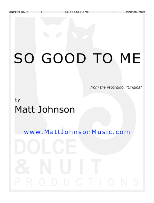 So Good to Me - Matt Johnson (Piano Solo)