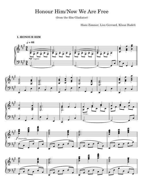 Honour Him - Hans Zimmer