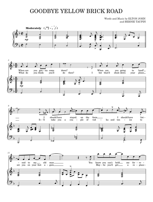 Goodbye Yellow Brick Road – Elton John