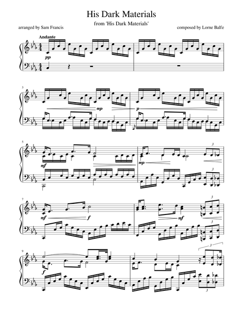 Main Theme from 'His Dark Materials'