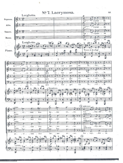Ll Requiem K626 Lacrimosa (Arr. Izaiah Lutchman) - Alexandre Amback, Wolfgang Amadeus Mozart (Choral, SATB)
