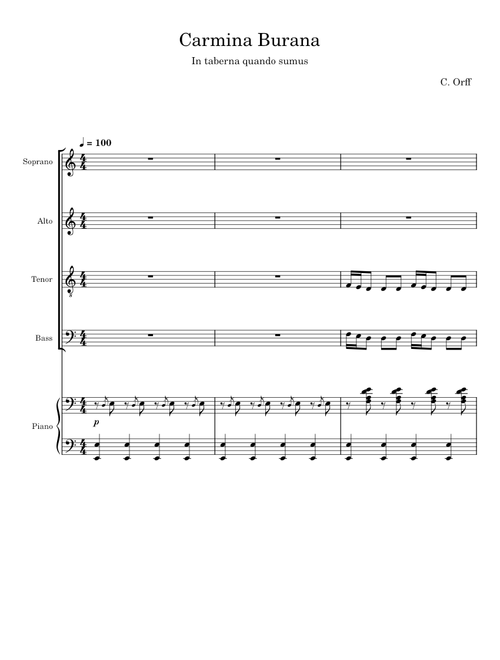 Carmina Burana - C. Orﬀ