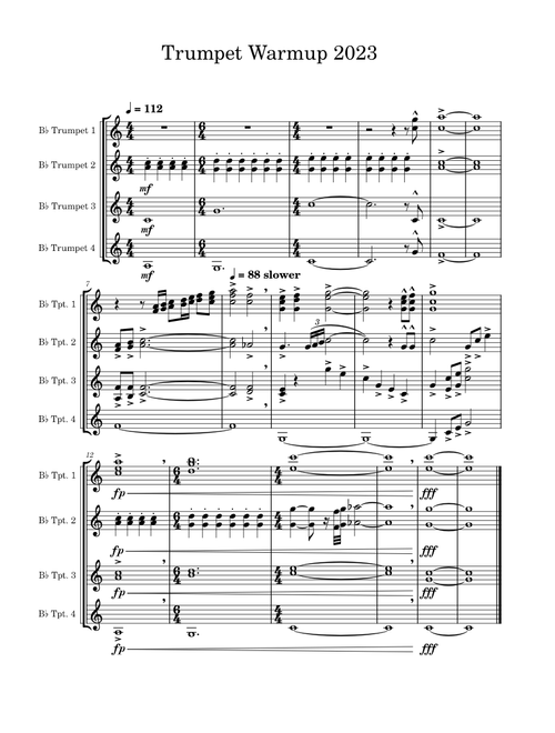 E=Mc2 – Carolina Crown - Arranged for Trumpet Octet