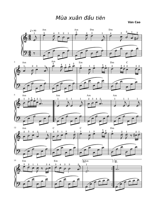 Mùa Xuân Đầu Tiên – Văn Cao