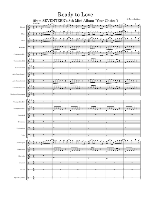 Ready to Love – SEVENTEEN (세븐틴) for Full Concert Band