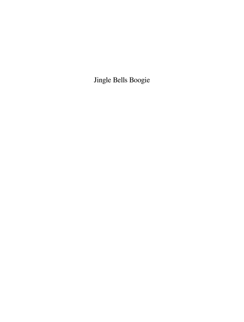 Jingle Bells Boogie-Small Jazz Band Arrangement