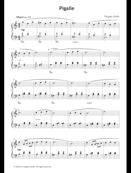 Pigalle - Virginio Aiello (Piano Solo)