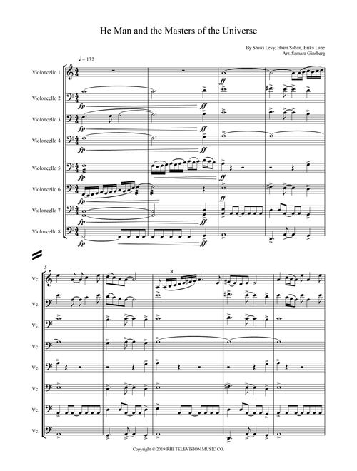 He-man And The Masters Of The Universe (Arr. Samara Ginsberg) - Haim Saban, Shuki Levy, Erika Lane (String Ensemble)