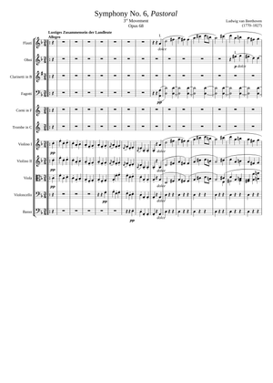 Symphony No. 6, “Pastoral” 3rd Movement Sheet Music for Flute