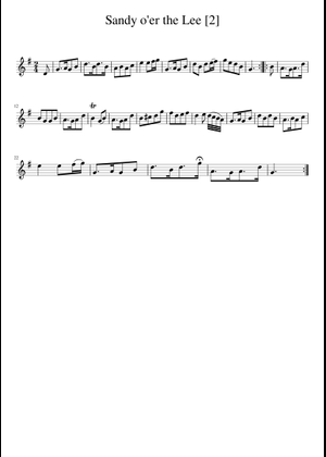 Sandy o'er the Lee Sheet Music for Piano (Solo) easy | MuseScore.com