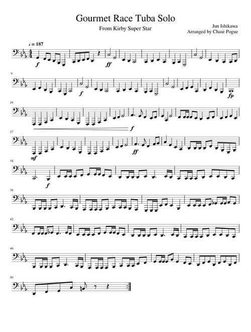 Gourmet Race Tuba Solo