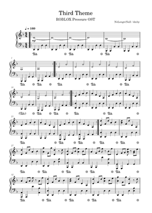 First Theme – NoLongerNull Sheet Music for Piano (Solo) | MuseScore.com
