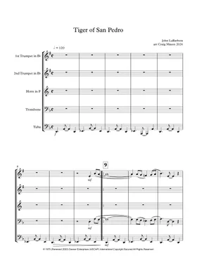Free Tiger Of San Pedro by John La Barbera sheet music | Download Free Tiger Of San Pedro by John La Barbera sheet music | Download