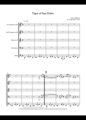 Play Official version of Tiger Of San Pedro Sheet Music by John La