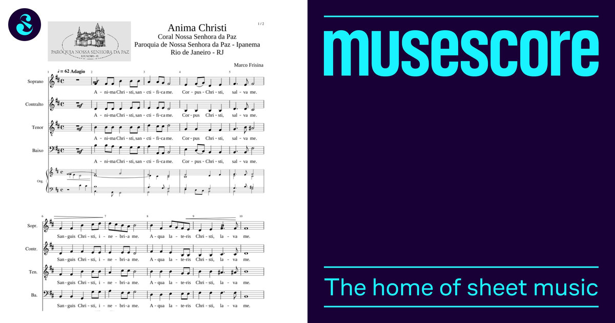 CNSP Anima Christi M Frisina Sheet Music for Soprano, Alto, Tenor