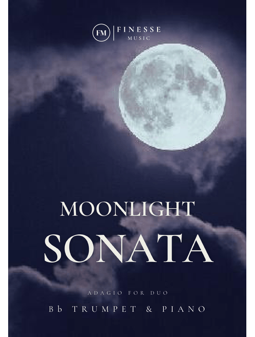 Moonlight Sonata for Trumpet in Bb + Piano (duet) (Arr. Ivan de Andrade) - Ludwig van Beethoven (Instrumental Duet and Piano)