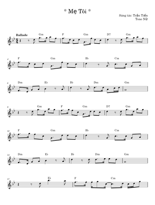 Mẹ Tôi - Trần Tiến