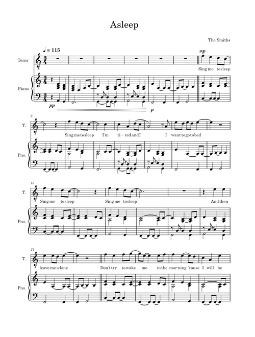 Asleep – The Smiths (Tenor)