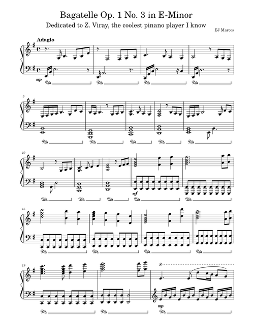 Bagatelle in E-Minor