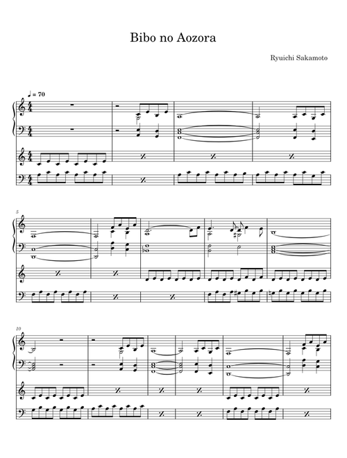 Bibo no aozora - Ryuichi Sakamoto