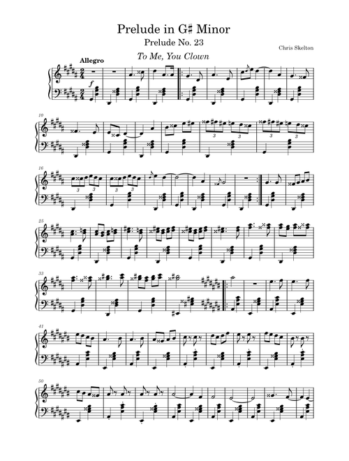 Chicanery - Prelude in G♯ Minor - Chris Skelton