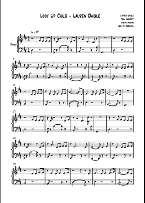 look up child chords klow Look up child - Lauren Daigle Sheet Music with Chords for Piano,  Synthesizer (Mixed Duet)