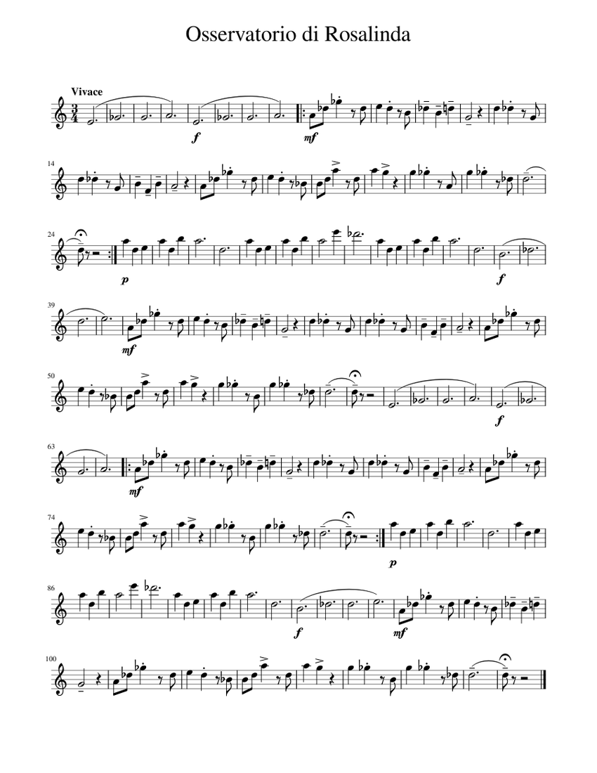 Rosalina's Observatory Sheet music for Flute (Solo)