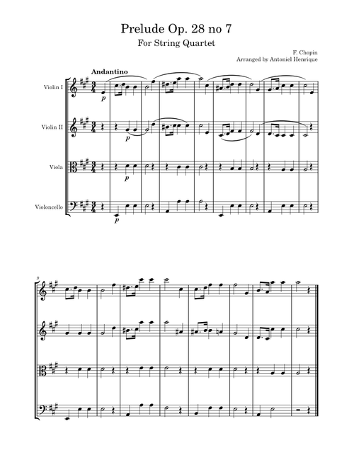 Prelude Op. 28 no 7