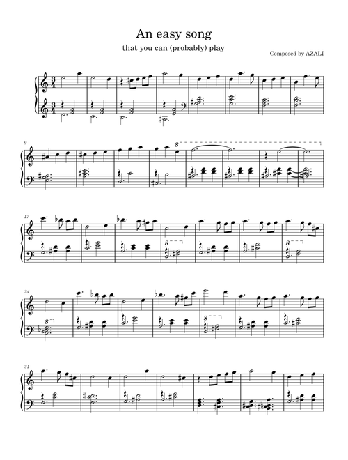 An easy song that you can (probably) play – AZALI
