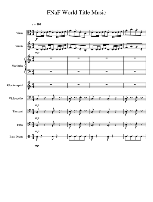 FNaF World OST - Main Menu(WIP 1)