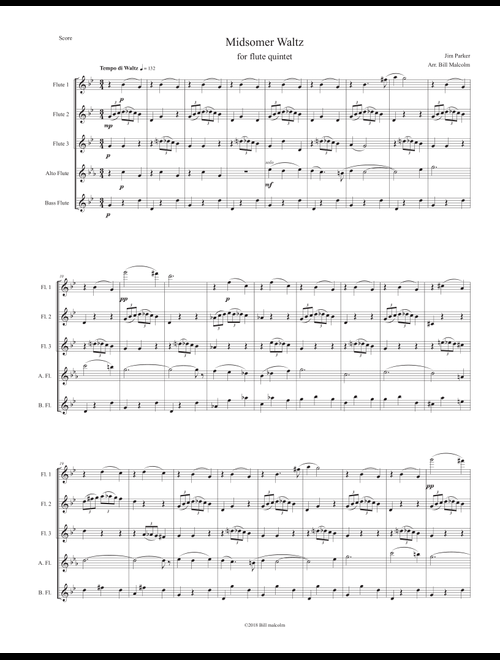 Midsomer Murders (main Title/cues) (Arr. Bill Malcolm) - Jim Parker (Small Ensemble)