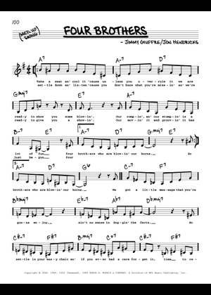 ビッグバンド譜Four Brothers/Woody Herman Orch. D6962-5.jpg
