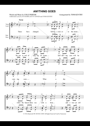 Play Official version of Anything goes Sheet Music by Cole Porter for ...